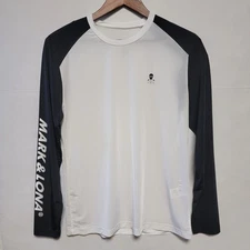 MARK&LONA Long Sleeve Shirt White Black Men XXL Golf or Die