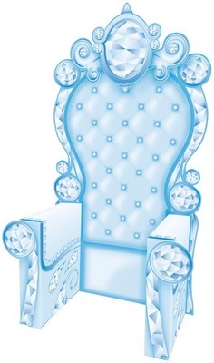 Beistle 3-D Winter Wonderland Ice Crystal Throne Prop for Christmas - Beistle