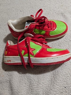Early 2000s Bapesta Red/Green Baby Milo Size 11(???) Used