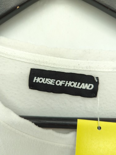 House Of Holland Women's T-Shirt M White 100% Other Basic - Picture 7 of 7