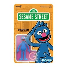 Sesame Street Grover Super7 Reaction Action Figure