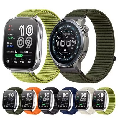 Nylon Loop Band For Amazfit Bip 6 5 GTR GTS Mini 1 2 3 4 5 2E Stratos 3 2 Strap