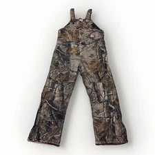 Berne Bib Overalls Ladies Youth Large 14-16 Camo Insulated Hunting Workwear