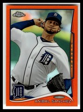 2014 Topps Chrome #207 Anibal Sanchez Orange Refractors