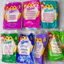 1999 McDonald's Happy Meal Barbie Sealed Toys Lot 1-7 Skipper Kelly Teresa