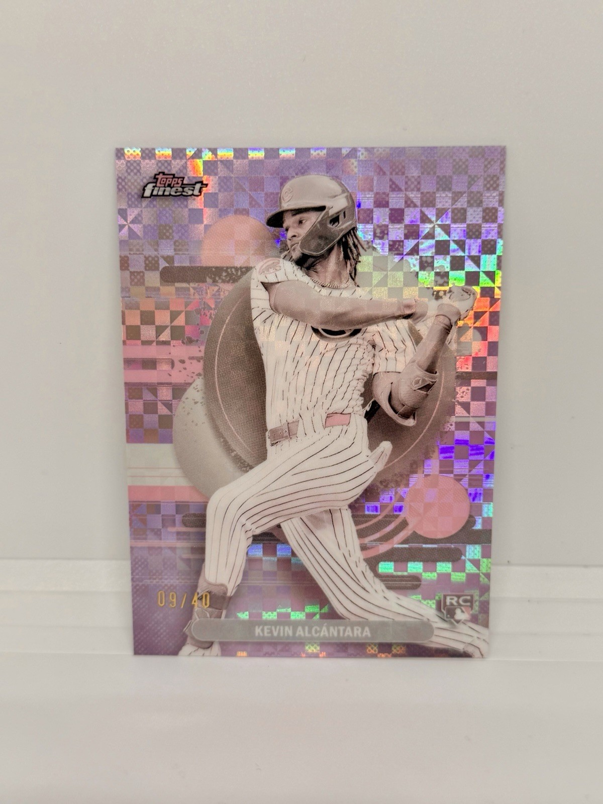 KEVIN ALCANTARA Rookie 2025 Topps Finest Uncommon Pearl Checkerboard /40 Cubs RC