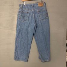 Levis 550 Relaxed Straight Leg Jeans Mens 36x30 Blue Medium Wash Vintage 90s