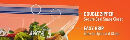 Pr to Close Plastic Freezer Bags, Gallon Size - Picture 3 of 18
