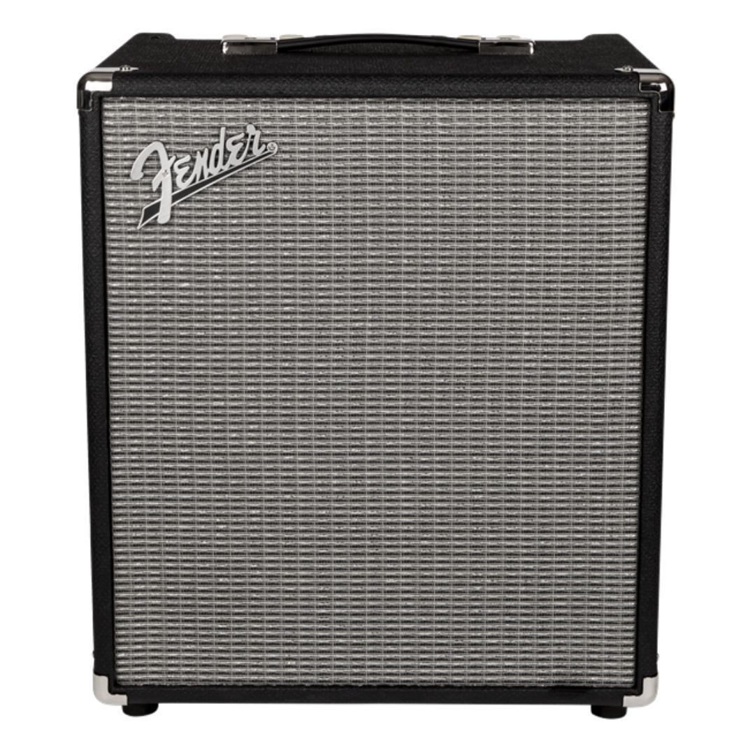 Fender Rumble 100 V3 120V Combo Amplifier for Black and Silver Bass Guitar
