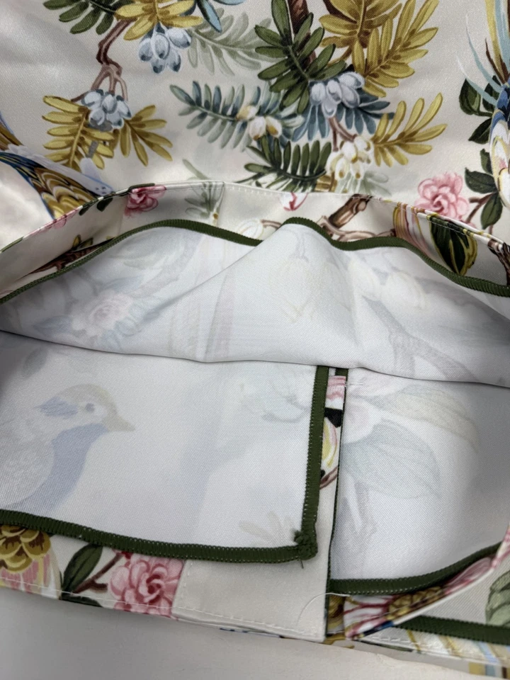 Nuevo Juego de 4 Cortinas Envogue Jardín Floral Pájaros 37x96 Foto 4 de 4