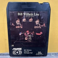 Bill Withers - Live at Carnegie Hall - Restored 8 Track Tape - New Pad & Splice