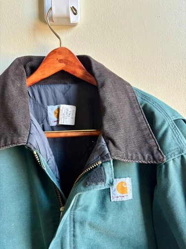 Vintage Carhartt J22HTG XL TALL hunter green  image 2