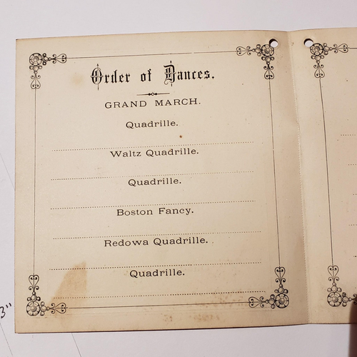 1870er Original viktorianische Tanzkarte 1874 IOOF Odd Fellows Portland ME P001 - Bild 4 von 7