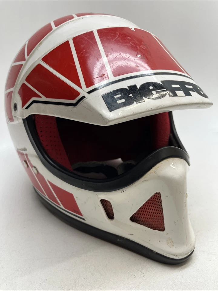 Capacete de rosto inteiro vintage BIEFFE Honda Colors Motocross 1985 Itália Snell/DOT 🔥 - Imagem 3 de 4