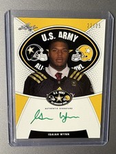 2014 Leaf U.S. Army  All American Bowl Isaiah Wynn Green Ink Auto Autograph /25