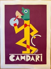 DEPERO FORTUNATO CAMPARI POSTER VINTAGE 35x50 OFFER