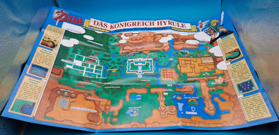 MAP Karte Poster Zelda Das Königreich Hyrule SNES SNSP-ZL-NOE/SFRG