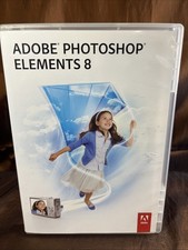 Adobe Photoshop Elements 8 w/ Serial Number DVD-MAC 2009 Computer Software