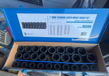 Grey Pneumatic 9026m 26pc 1 Drive 6-pt Metric Impact Socket Set 19mm-44mm Grey Pneumatic 9026m 26pc 1 Drive 6-pt Metric Impact Socket Set 19mm-44mm