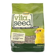 Higgins Vita Seed Natural Canary Bird Food 5 Pound Pack With Vitamins And Min...