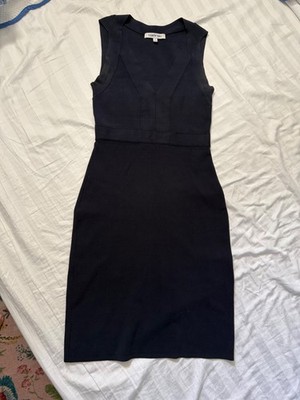 elizabeth and james size small navy bandage style cocktail dress