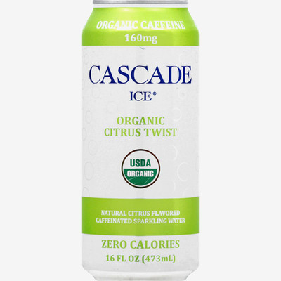 11 Pack 16 oz Cascade Ice Sparkling Water, Organic, Citrus Twist, Caffeinated