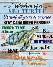 Sea Turtle Diamond Paintings Kits for Adults, 11.8 x 15.8 inches, CAS27