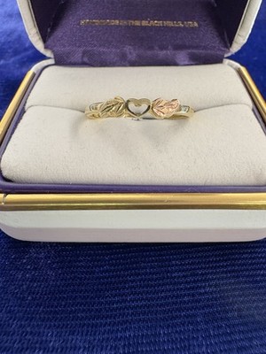 Black Hills Gold Herz Ring von Landstroms, Größe 7, Beschreibung lesen