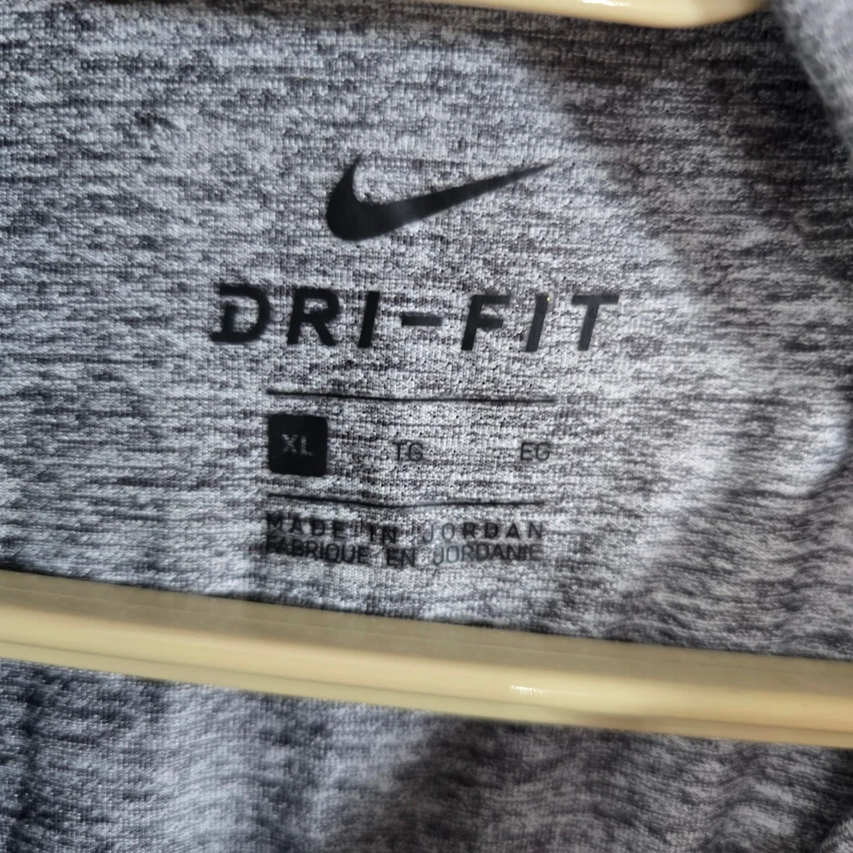 Nike Dri-FIT Pullover para Correr XL Gris Manga Larga Media Cremallera Top para Hombres Foto 3 de 4