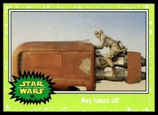 2015 Topps Star Wars Journey to The Force Awakens Rey Takes Off 85