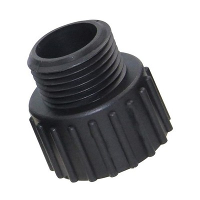 FLUENTPOWER 1'' NPT Female to 3/4'' Standard Garden Hose Fitting, Black 
