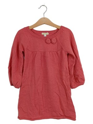 Vertbaudet Mädchen Freizeitkleid Strickkleid Rosa Gr. 110 Casual Applikationen