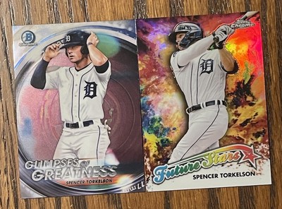 Spencer Torkleson 2020 & 23 Bowman Chrome 2 Lot FREE SHIPPING
