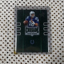 2005 Leaf Rookies & Stars Peyton Manning Crusade Insert 235/750 Colts Football