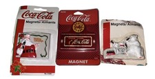 Lotto 3 magneti Coca-Cola vintage da collezione sigillati 🔥🔥🔥