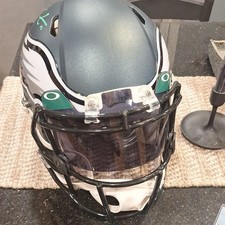 Philadelphia Eagles zack hertz  custom fade paint Autographed Helmet  Radtke 