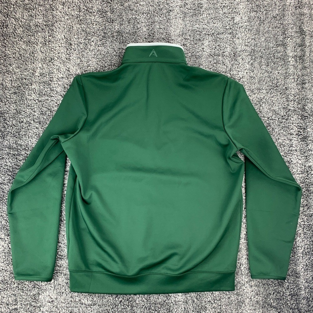 Antigua Baylor Bears Mens Size L NCAA 1/4 Zip Pullover Jacket Green Athletic NEW