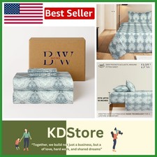 Ultimate Cozy Damask Navy Flannel Sheet Set