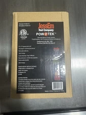 JessEm Pow-R-Tek Remote Motor Power Switch Model #05010, 120v/15a, Dual Outlet