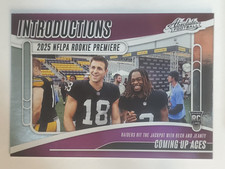 2025 Absolute Introductions Ashton Jeanty Jack Bech #I-AJY ~ Las Vegas Raiders