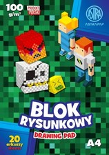 5901137193120 Blok rysunkowy A4/20 biay 100g Pixel AST A 10 KLASA 106022013 AST