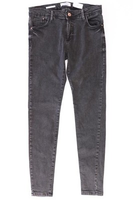   Bershka Skinny Jeans Skinny Jeans für Damen Gr. 38, M grau aus Baumwolle  