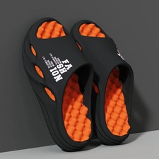 Men’s Massage Slippers Thick Sole Cloud Slides Indoor Outdoor Beach Sandals