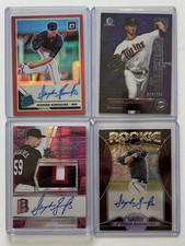 LOT OF (4) DIFFERENT STEPHEN GONSALVES RC, +AUTO, +RELIC, +SN, TWINS 102425