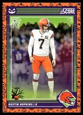 2024 Score-A-Treat Rising Stars Orange Pumpkin Dustin Hopkins Cleveland Browns