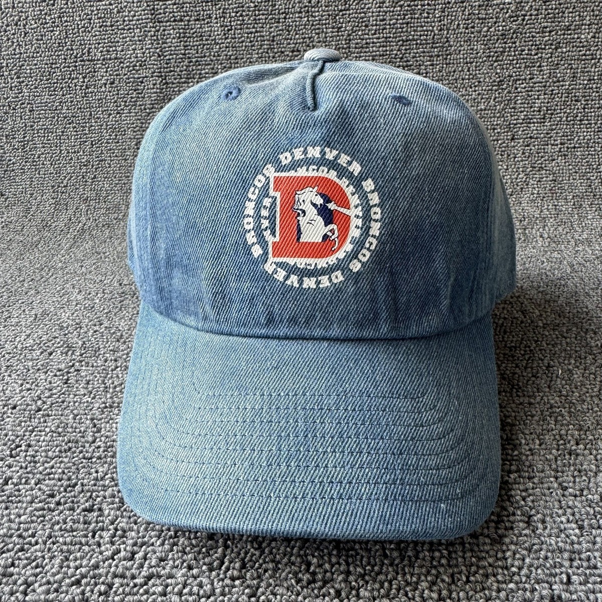Mitchell & Ness Denver Broncos Denim Strapback Cap Hat