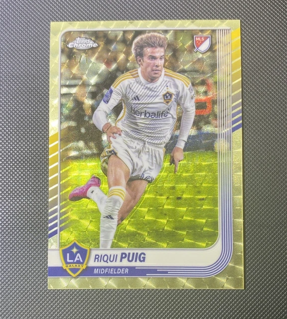2025 Topps Chrome MLS Riqui Puig #93 Super Refractor # 1/1 LA Galaxy