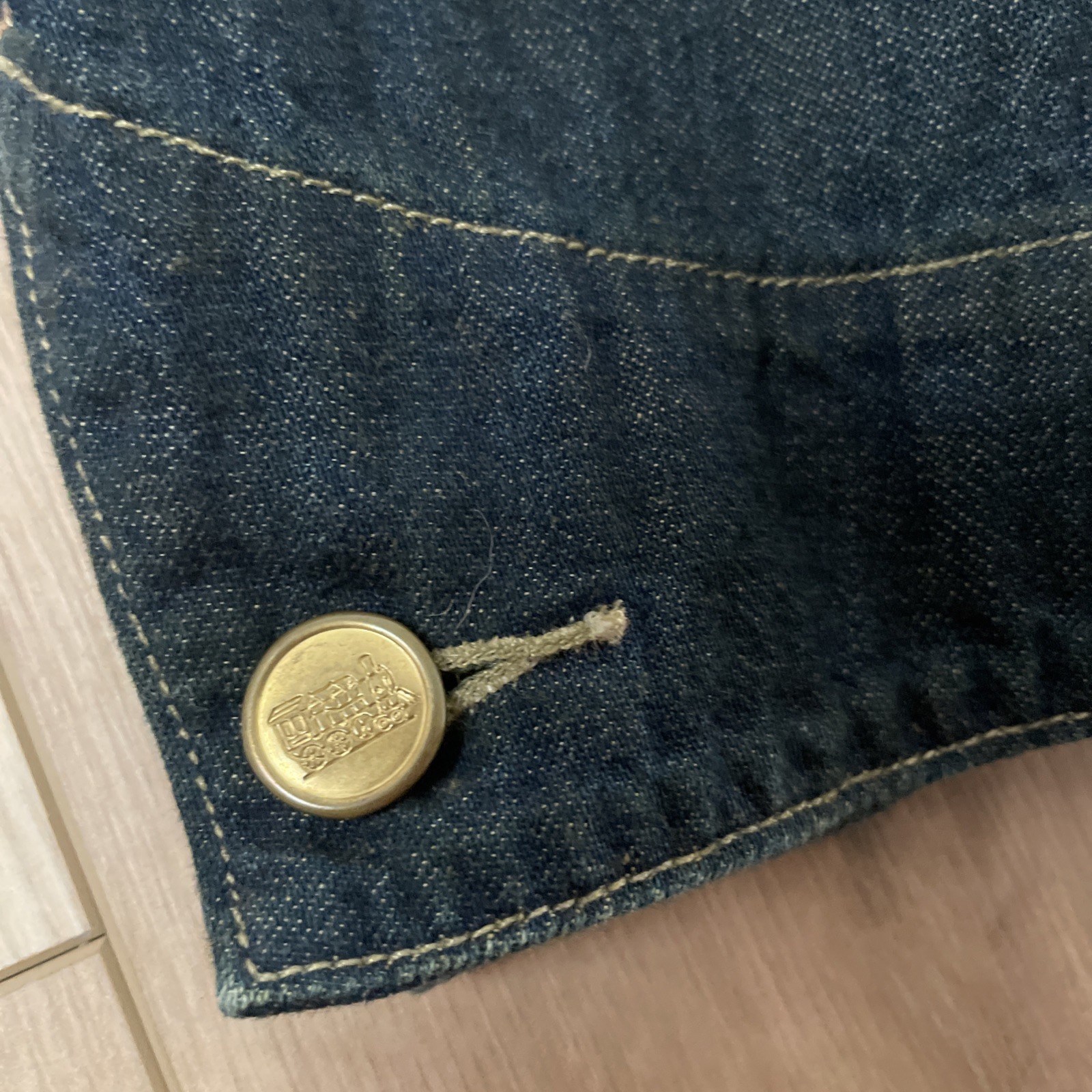 RRL Denim Engineer Jacket Size Medium - image 5