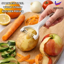 Stainless Steel Wheat Straw Peeler Vegetable Slicer Fruit Knife Kitchenware Tool