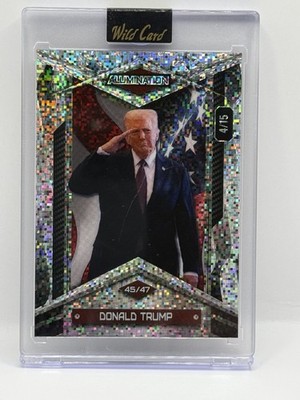 Wild Card Alumination Donald Trump Salute FW-BC-SP-DT5 /15 Sparkle Silver
